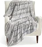 BOOPBEEP Healing Throw Blanket with Inspirational Thoughts and Prayers- Religious Soft Throw Blanket