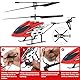 IEEILULU Helikopter ferngesteuert, RC Hubschrauber, 2.4G Hubschrauber Ferngesteuert mit LED-Licht, RC Heli mit Schwebefunktion, Indoor Spielzeug Geschenk für Jungen Mädchen Erwachsene (Rot)