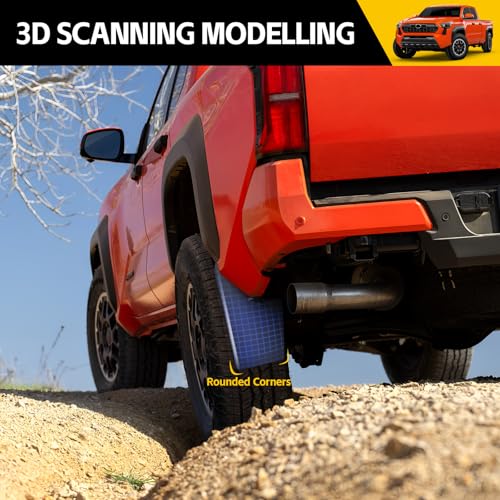 Image of Mud Flaps for 2024 2025 2026 Toyota Tacoma Mudguards Only No Drill Splash Guards Front & Rear Truck Mud Guards with Hardware Accessories Mudflaps Set(4pcs)