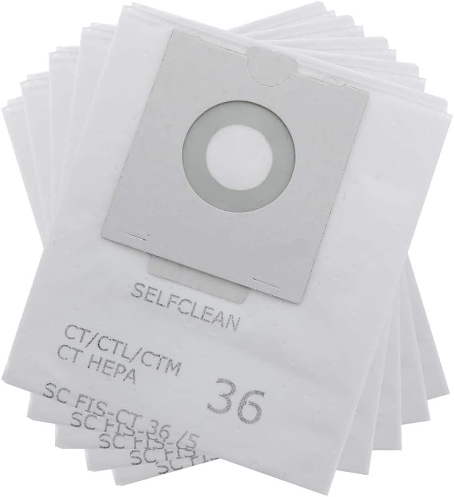 5 Pack 496186 Selfclean Filter Bag for festool 496187 577084 576760 75038 75037 Fits CT 36,CT36E, CT 26 CT26E Vacuum Bags Reusable Dust Bag