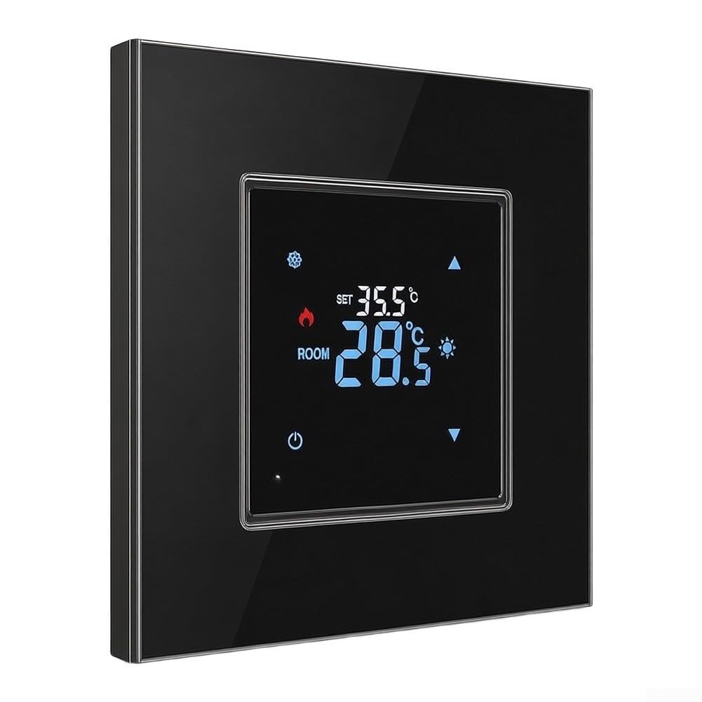 Thermostat Connecté WiFi pour Plancher Chauffant Électrique - Programmable 7 Jours Tactile Compatible pour alexa Google Home 16A(Electric Floor)