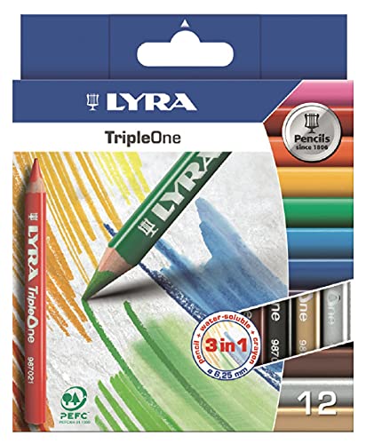 LYRA TripleOne - Etui 12 crayons de couleur