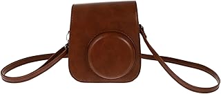 Hemobllo Bolsa Para Câmera Retrô Mini Câmera Vintage Fotograficas Instantaneas Mini Câmeras Protetor De Câmera Estojos Para Câmera Câmera Instantânea Bolsas De Ombro De Couro Estojo De
