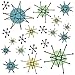 Atomic Starburst Vinyl Stickers Small Sheet
