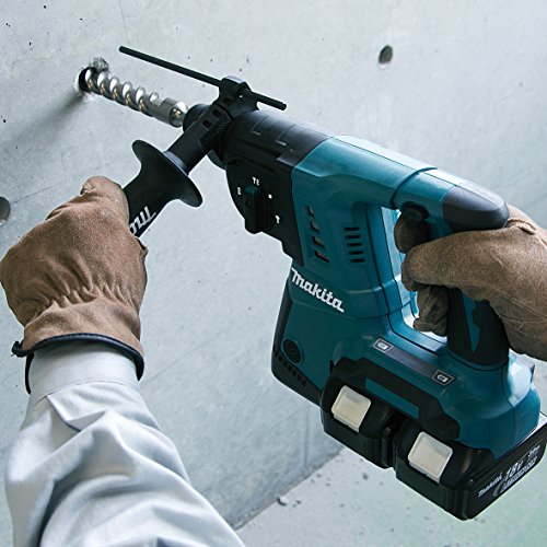 Makita Akku-Bohrhammer für SDS-Plus 2x18 V (ohne Akku), Blau, Silber, ohne Ladgerät im MAKPAC – Bild 3
