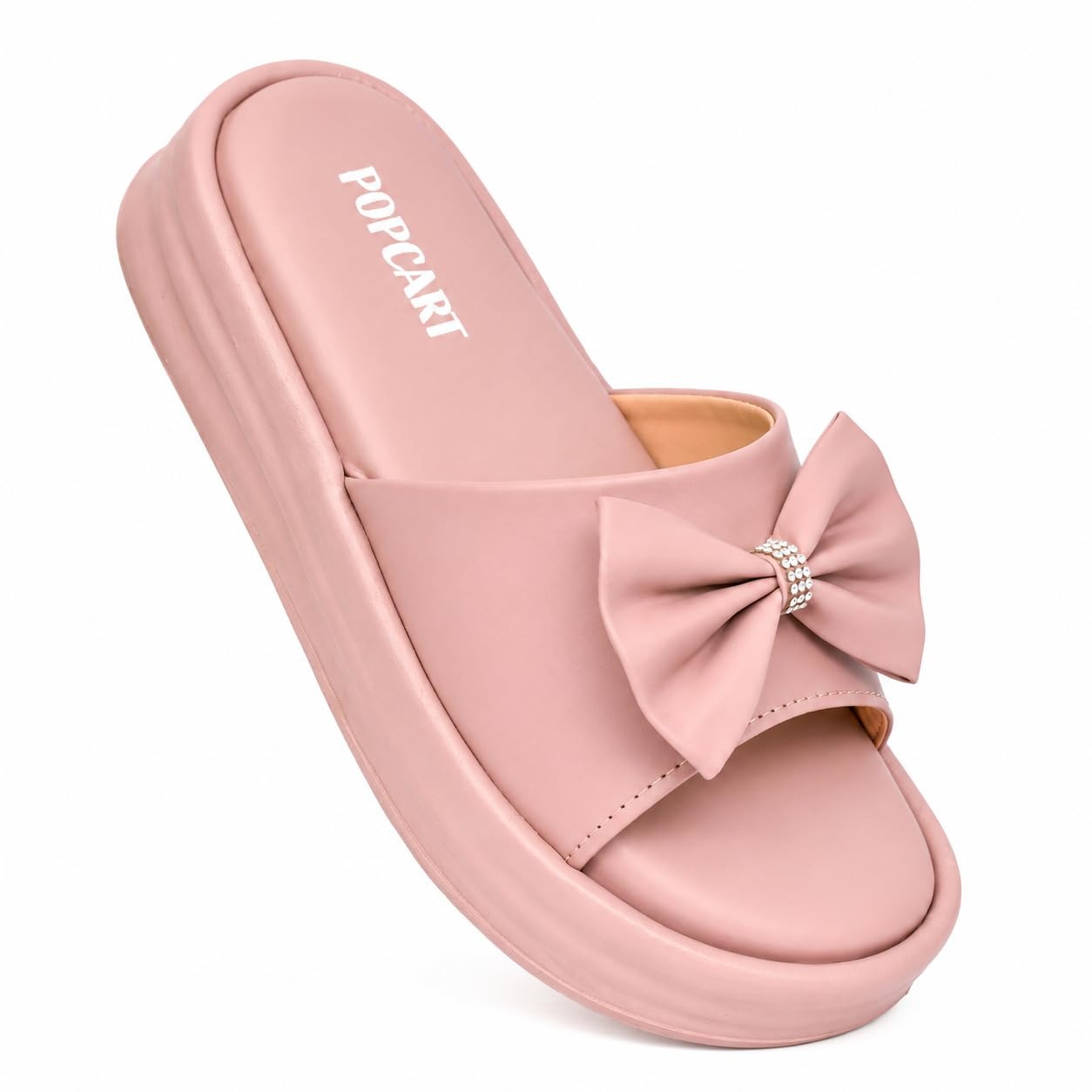 Platform Heels Sandals for Woman | Extra Soft, Doctor Slippers, Ladies Flats Stylish Orthopedic Footwear Wedges for Women Slip On Daily Use, Waterproof, Comfortable Chappals-image-0
