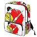 Xingruyun Schulrucksack Jungen Mädchen Samurai-Schwert Schultasche Mädchen Schulranzen Kinderrucksack Multi-Tasche Backpack Für Schule Reisen 36.5x29x12 cm