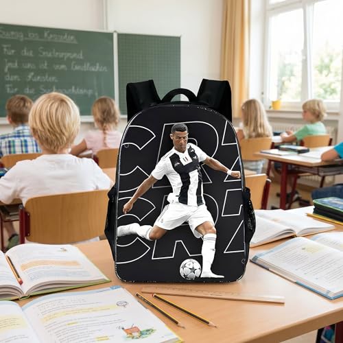 Mochila de fútbol con gran capacidad y bolsillos múltiples para viaje 6