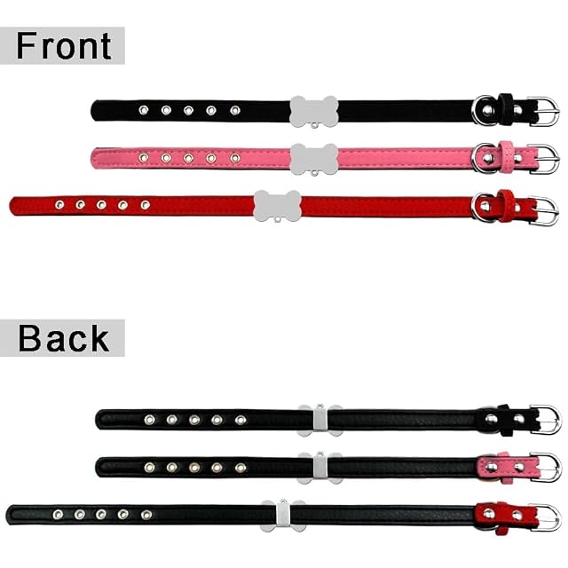 Foto 3 de 7 de Collares personalizados para perros, etiquetas de identificación, hechas a mano con grabado láser