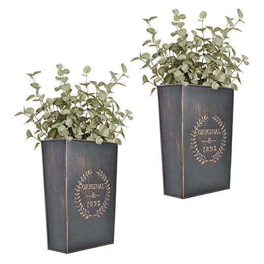 33+ Unique Succulent Planter Ideas to Elevate Your Garden Decor 3 LESEN Rustic Metal Wall Planter Country Home Hanging Wall Vase Pocket for Plants or Flower Indoor or Outdoor Farmhouse Wall Decor,Set of 2