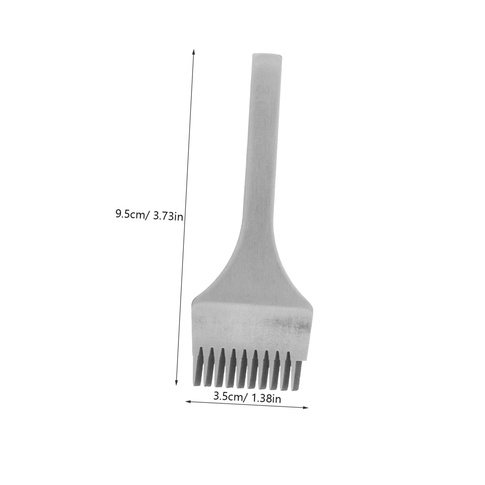 Gogogmee 3 piezas Herramientas de Perforación para Cuero Punzones Metálicos Duraderos con Dientes Costura y Artesanía Cinturones Resistentes y Prácticos para Manualidades