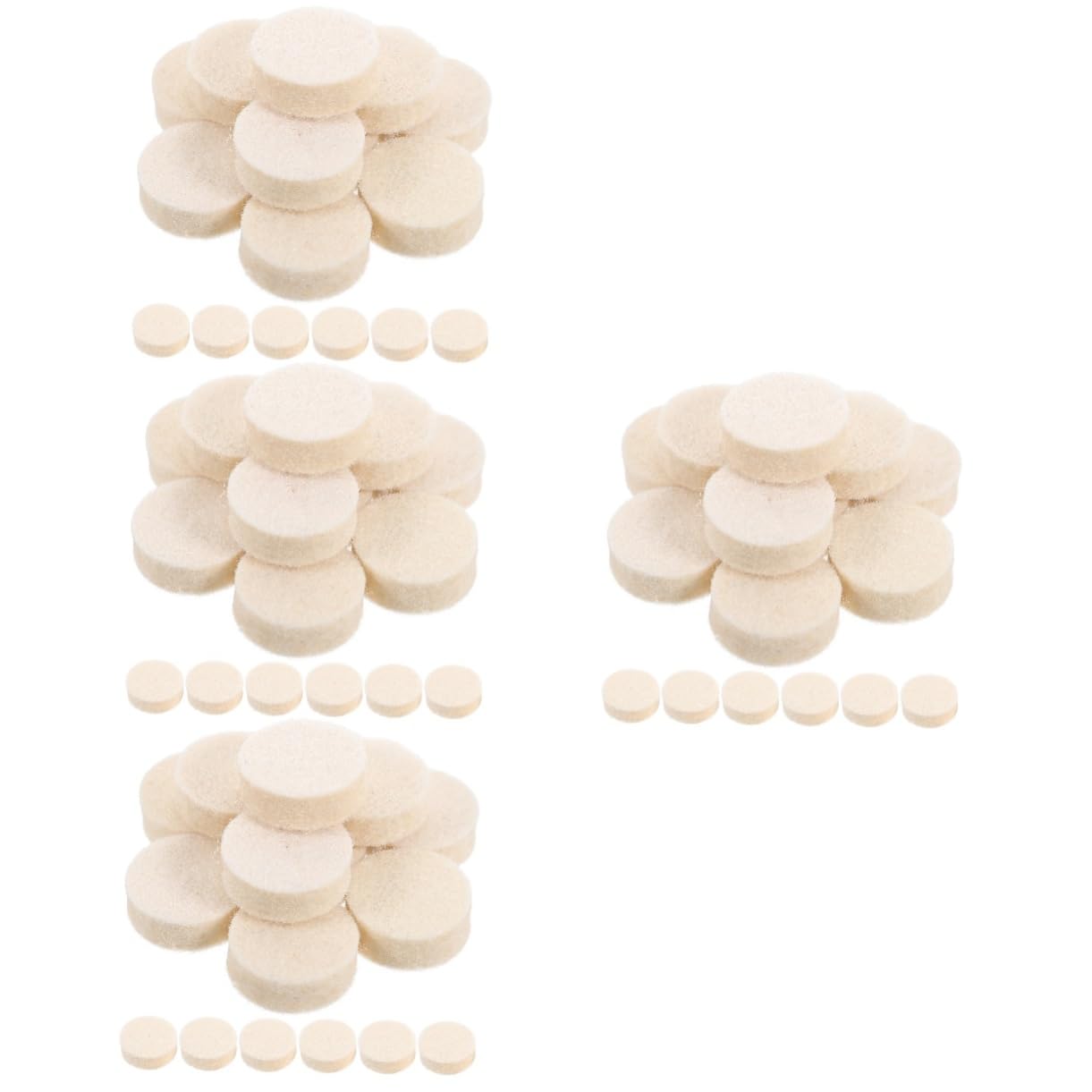 PartyKindom 400 Piezas Conjunto De Esmalte De Kit De Manicura Almohadillas Para Pulir y Pulir Kit De Pulido De Resina Accesorio De Pulido Kit De Pulido De Joyas Lana
