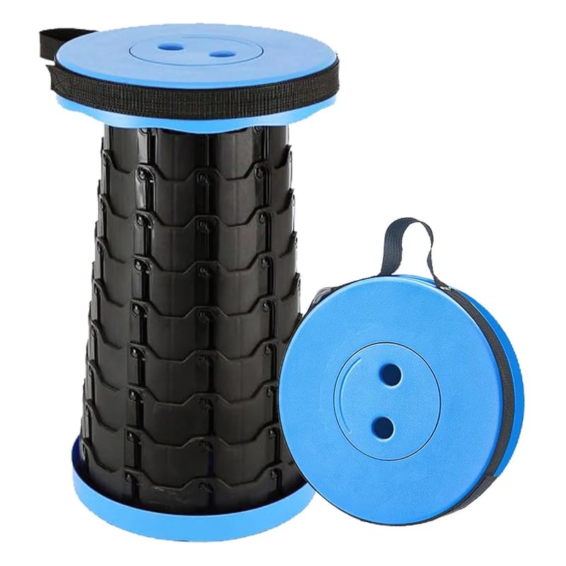 Lapras 𝟏𝟓 𝐘𝐞𝐚𝐫𝐬 𝐖𝐚𝐫𝐫𝐚𝐧𝐭𝐲 Heavy Duty Collapsible Stool, Foldable, Lightweight & Strong Travel Chair for Adults & Kids – Ideal for Outdoors, Hiking, Beach, Gardening, Queues and More.