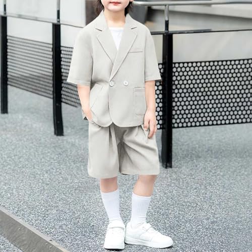 Conjunto de 2 piezas de chaquetas y pantalones cortos para niños 2