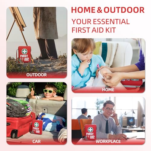 Compact 175-Piece First Aid Kit - Travel-Friendly & Reflective - Image 6