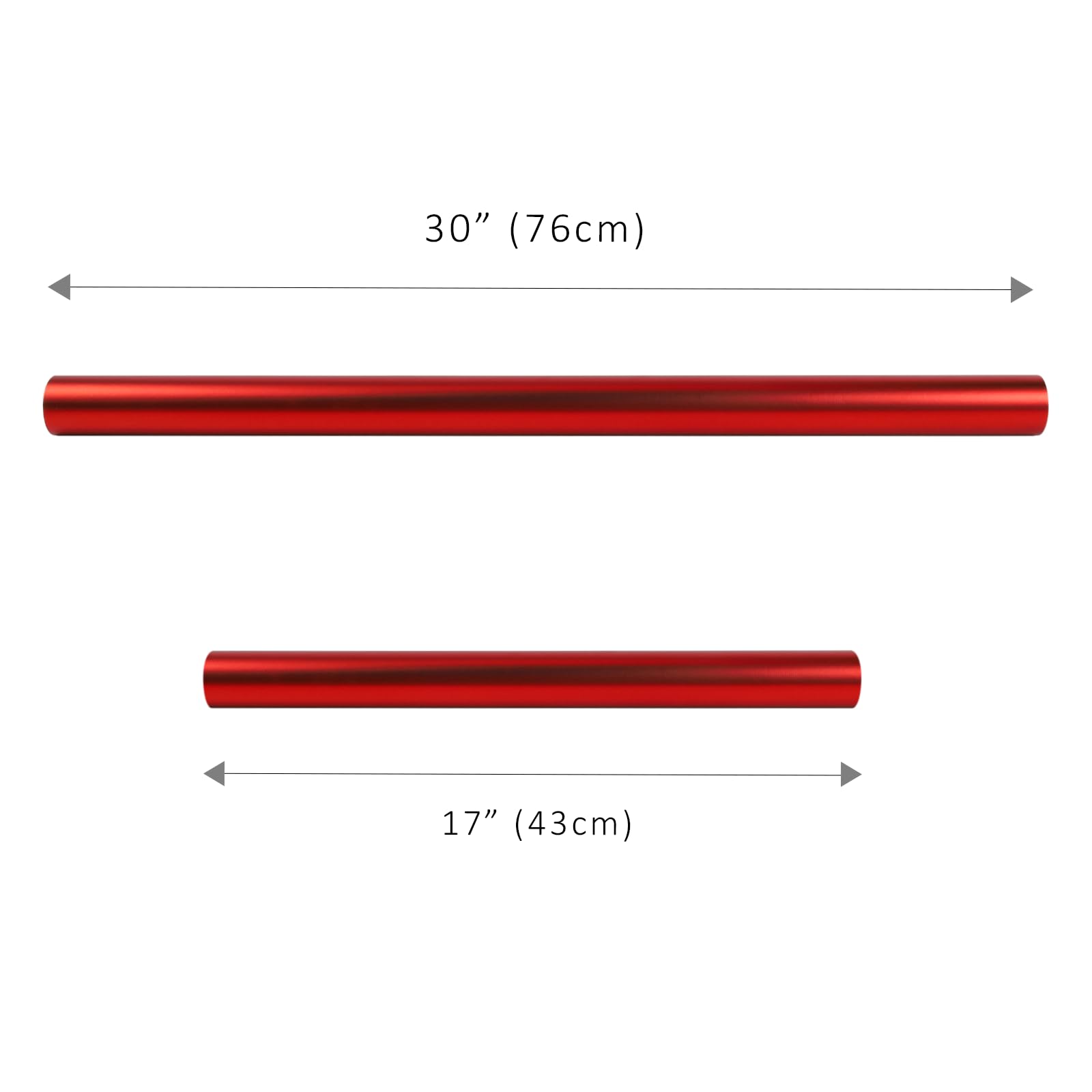 LaRibbons Czerwony papier do pakowania, jednokolorowa matowa metalowa rolka papieru prezentowego - 40 cali x 40 stóp (56,6 m2) papier do pakowania prezentów na walentynki, ślub, urodziny, baby shower