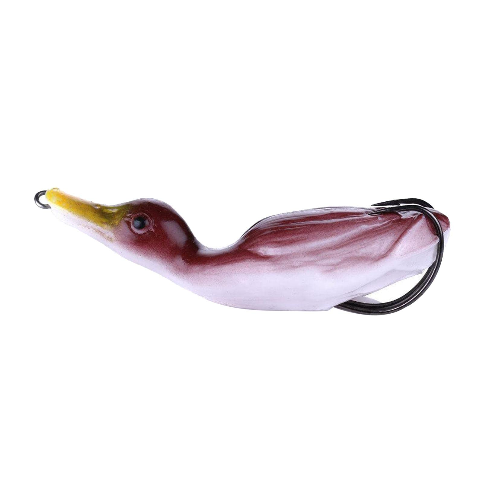 UJEAVETTE Soft Silicone Fishing Lures Duck Floating Bait Tackle with Hook Wide Use 02-Sporting Goods- Fishing- Baits, Lures & Flies- Crankbaits-image-40