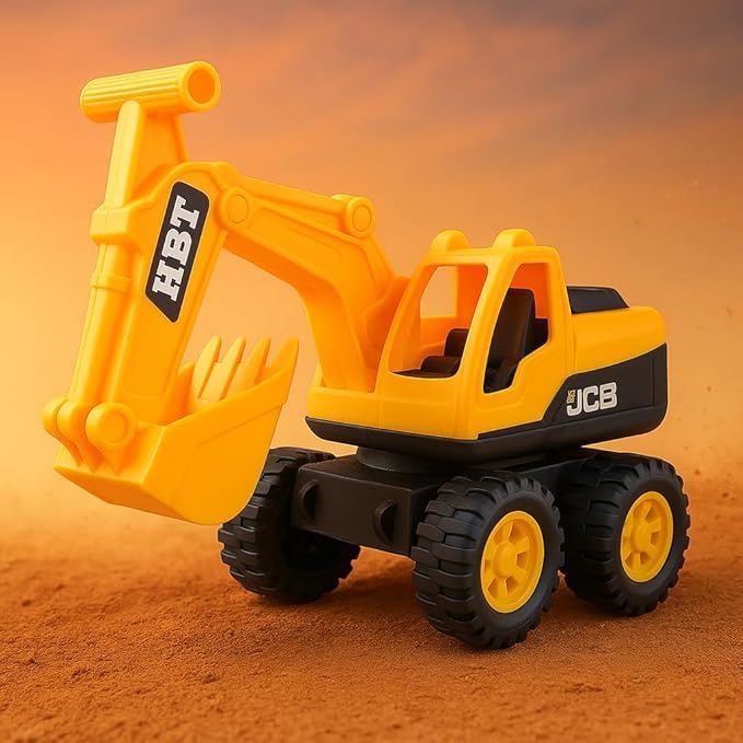 Image of Large SizeJCB Excavator Toy for Kids | 40cm Heavy Duty Construction Vehicle with Big Bucket & Moving Arm | Realistic Outdoor Digger Play Toy for (Multicolor)