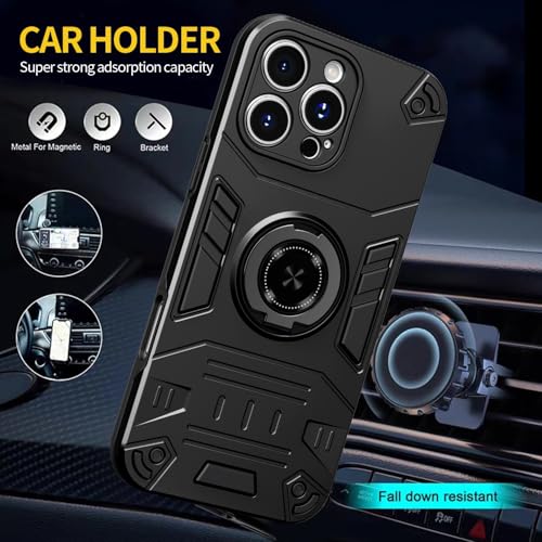 Coque iPhone 16 Pro Max double couche évite les bris d'écran avec béquille