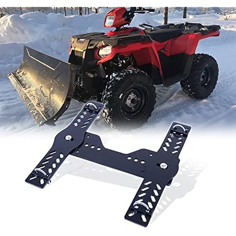 ELITEWILL Universal Atv Snow Plow Mount Bracket with Black Powder Coating Replace OEM #105745 & #10-5745 Cover