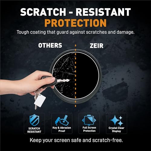 Image of ZEIR [2 Pack] Screen Protector Only Compatible with ROYAL ENFIELD Himalayan 450, Guerilla 450 & Bear 650 2024+ | Instrument Clusters Screen Guard | 9H Hardness, Anti-Scratch & Water Resistant | HD Clarity RE New Bike Display Accessory 2026 [Not Tempered Glass]