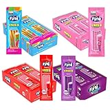 Kit 48 Pacotinhos Fini 15g Tubes Azedinho Morango Uva Tutti Frutti Twister