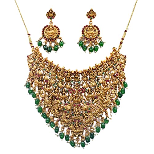 Golden Treasure Original Real Look Party Golden Necklace Sets for Women