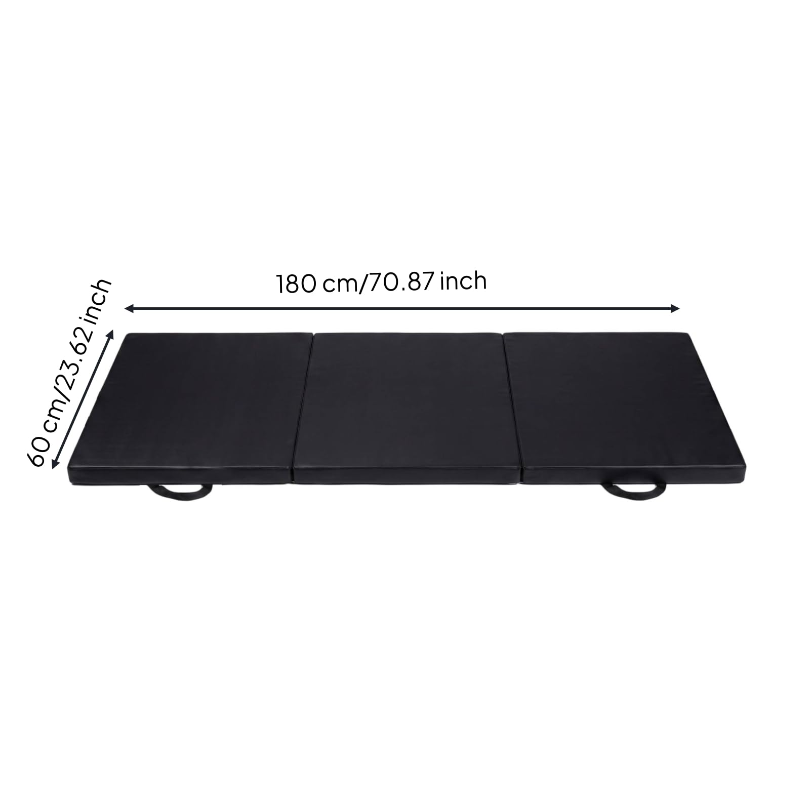 kowaku Tapis Gymnastique Pliable Transportable Tapis Gym Pliable Rembourré Matelas Gym avec Poignées pour Maison