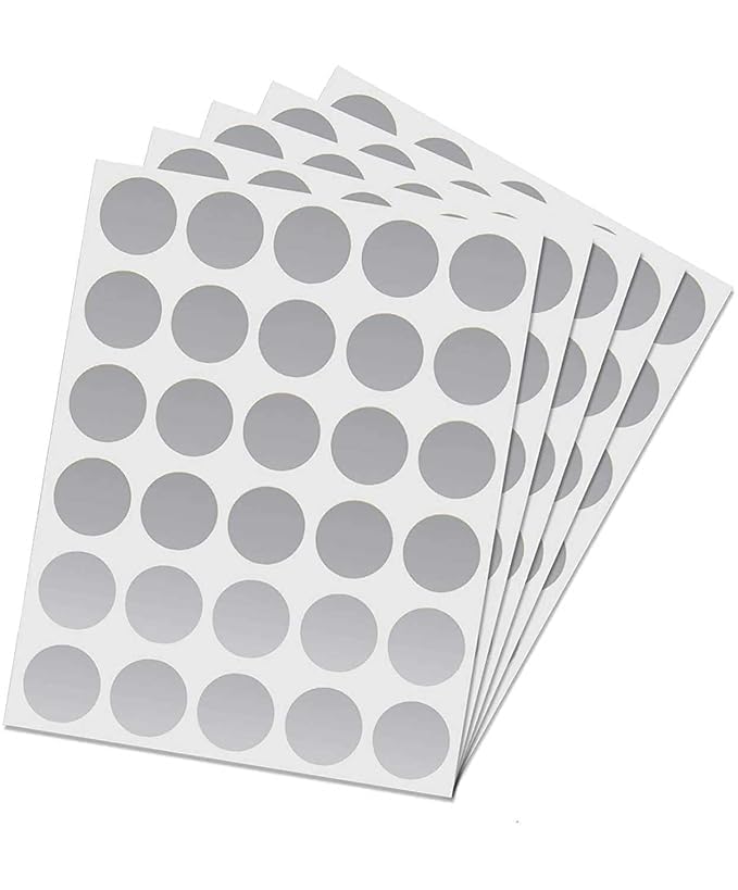 Craftmind 1 Inch Dia Silver Scratch Off Label Stickers | Silver Scratch Stickers | Sale Events, Festival Offers, Surprising - Round Shape Peel Off - Set of 250-image-44