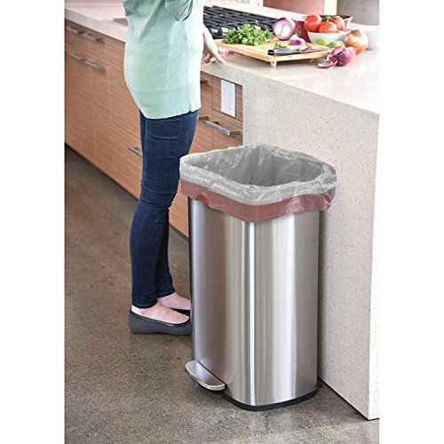 Qskely Gray 8 Gallon Drawstring Kitchen Trash Bag, 250 Counts #TOP4