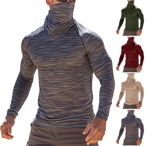 Cambkatl UPF 50 + Fishing Hoodies for Men with Face Mask - Breathable Casual Long Sleeve Outdoor Sun Protection Hiking Shirts2