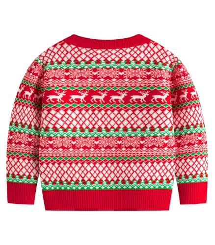 Image of Remimi Kids Christmas Sweater for Toddler Girls Boys Holiday Pullover Top