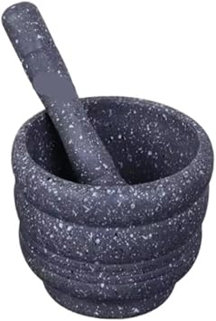 Mortar and Pestle Set for Kitchen Household Manual Garlic Press Kitchenware Creative Peanut Crushing Jar Pestle Set Spice Grinder for PestosGrey