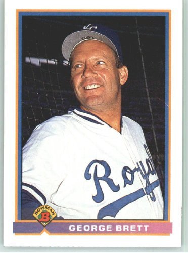 1991 Bowman Baseball Card #300 George Brett