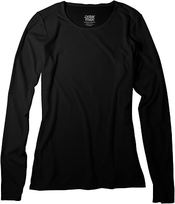Polarmax Womens Merino Wool Crewneck Midweight Relaxed Fit Base Layer