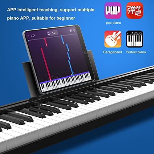 Clavier Piano 88 Touches Portable Électrique Piano Numérique Haut-Parleur Intégré Batterie Rechargeable Instrument De Musique Piano Avec Bluetooth Connexion MIDI for Anniversaire Cadeaux De Vacances D - Les Beatles, Paul McCartney, John Lennon, RIngo Starr, George Harrison Clavier Piano 88 Touches Portable Électrique Piano Numérique Haut-Parleur Intégré Batterie Rechargeable Instrument De Musique Piano Avec Bluetooth Connexion MIDI for Anniversaire Cadeaux De Vacances D – Image 4