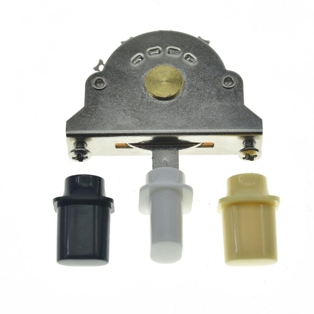 KAISH 3-way Guitar Pickup Selector Switch for ST/TL/Electric Guitars with 3 Top Hat Tips - Image 2