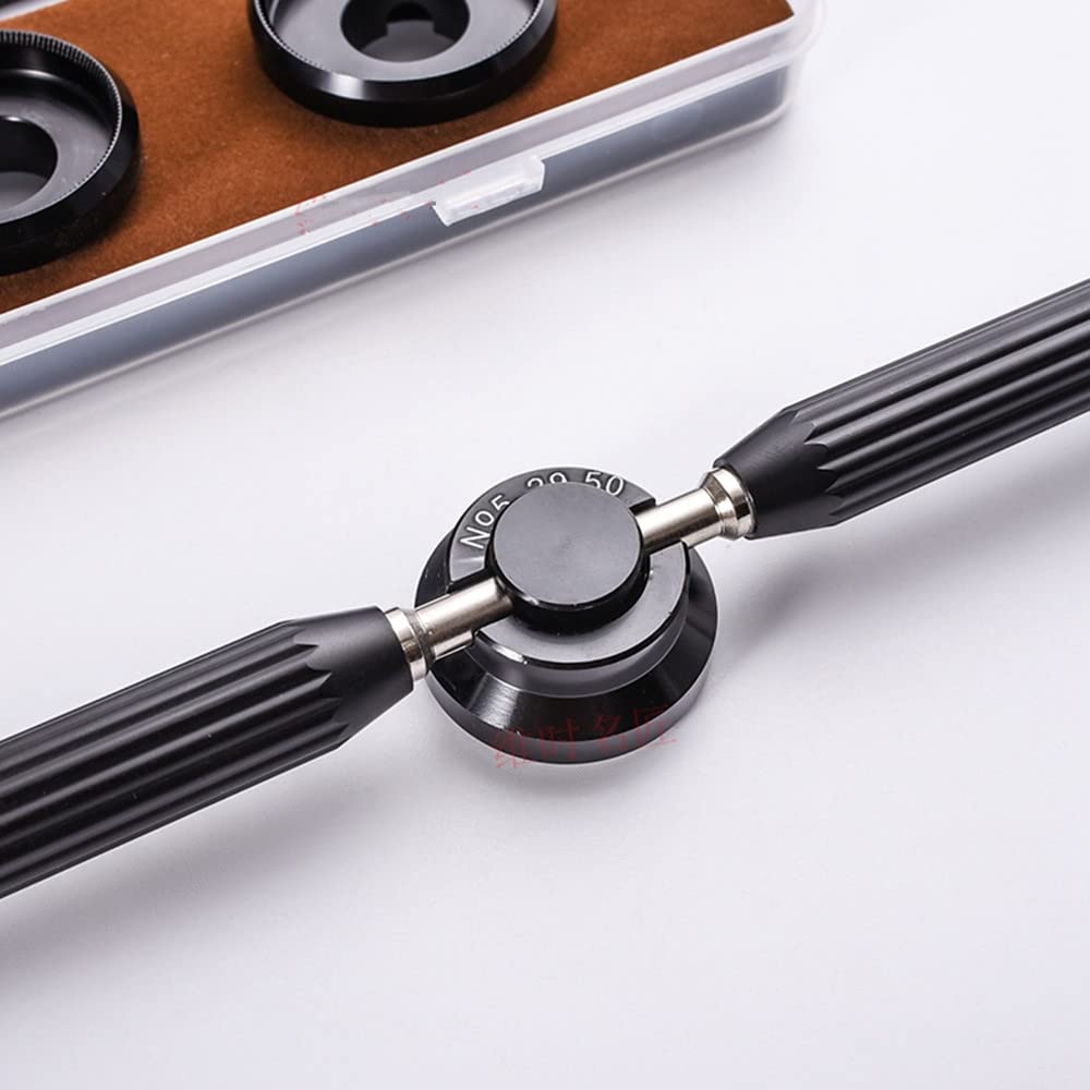 1 Set di Strumenti per la Riparazione di Orologi Neri, Chiave Inglese, apribottiglie