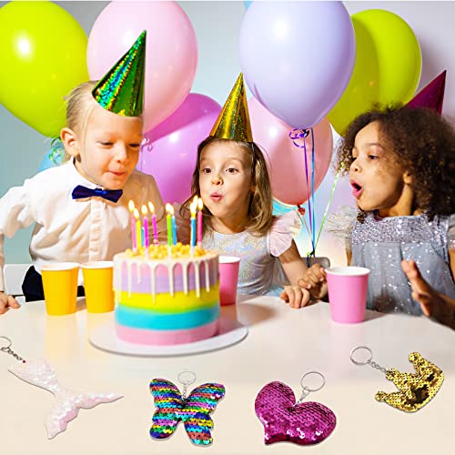 Acuiwer 20 Pezzi Portachiavi con Paillettes