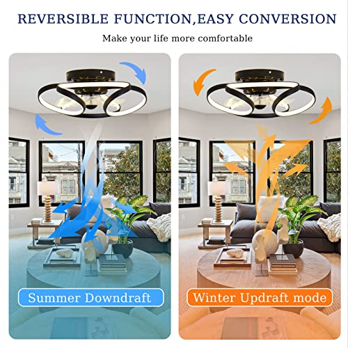 Ventilateur de plafond avec eclairage LED et telecommande reversible - 5
