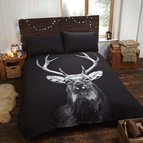 Rapport Calédonien Cerf Housse de Couette, Monochrome, Double