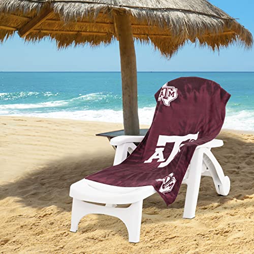Image of Northwest NCAA Texas A&M Aggies Unisex-Adult Beach Towel, 30 inch x 60 inch, Psychedelic (Pack of 6)
