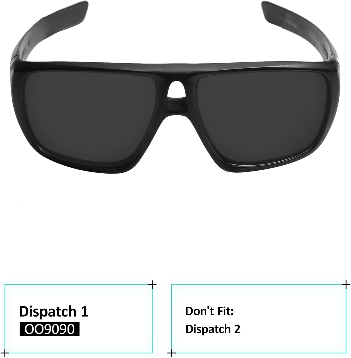 Galvanic Replacement Lenses Compatible with Oakley Dispatch 1 OO9090 Sunglasses - Multiple Choices