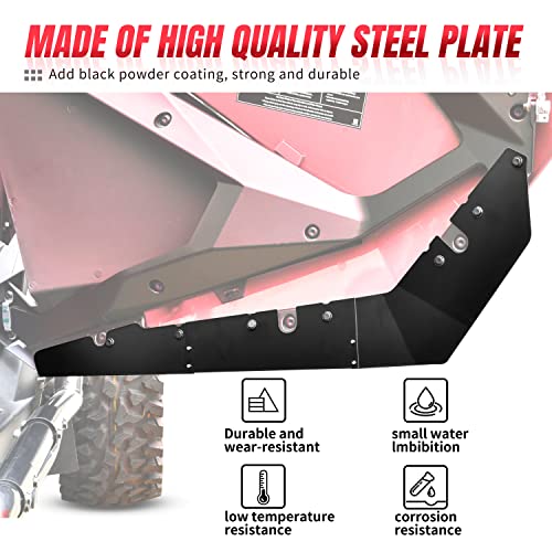 Image of Mudguard Lower Door Valance for Polaris RZR PRO XP 20-24, Rear Wheel Well Block Offs Rear Splash Guard Fender for Polaris RZR PRO XP 2020-2024 Accessories (4PCS)