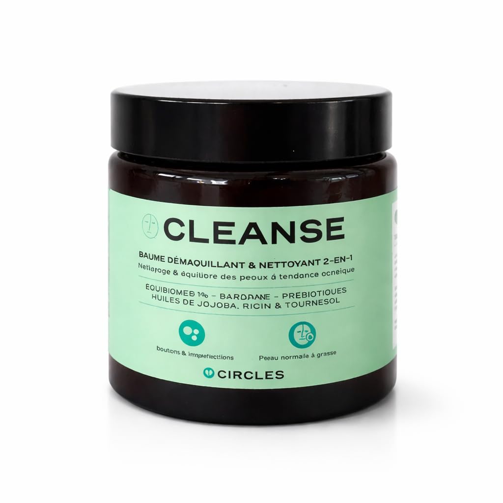 Circles Cleanse Struccante Viso Acne 2in1 – Rimuove Trucco e SPF, Regola Sebo, Non Comedogeno 100ml – Ideale con Circles Clear Acne