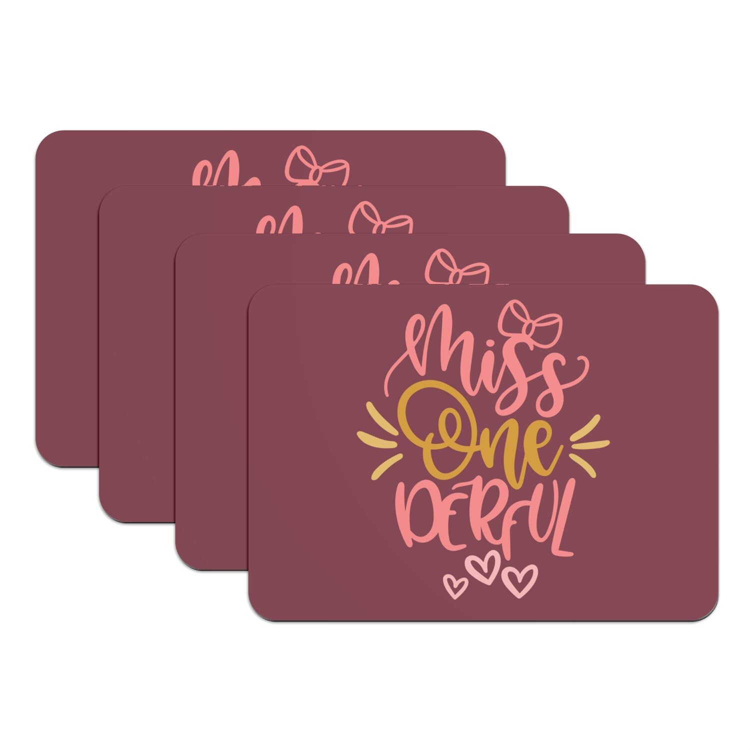 Set de table rouge Maman Mère le cadeau calligraphie parfait pour lui faire plaisir