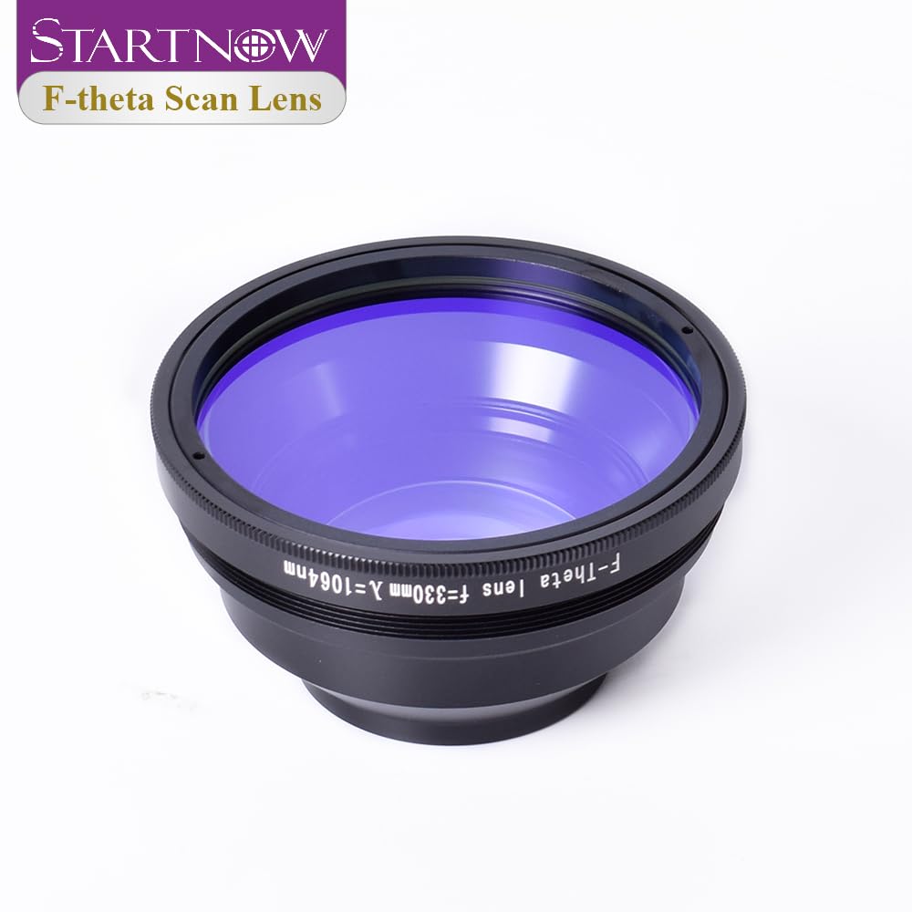 Startnow F-Theta Laser Field Scan Lens 110X110 175X175 do części maszyn do znakowania laserowego 1064nm YAG ((1064nm M85) 220x220 F330)