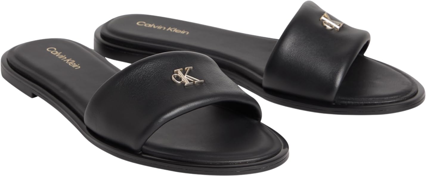 Calvin Klein Round Flat Sndl Lth Bar Hw 2 Hw0hw02925 Sandali piattiDonna