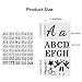 40-Piece Letter Painting Stencils - Reusable Cursive & Number Stencils for Wood, Wall, Scrapbooking & DIY Projects