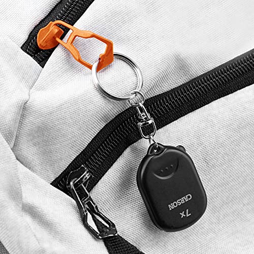Carson Clip & View Pop-Up Retractable 7X Aspheric Keychain Magnifier (Gn-70) #TOP5